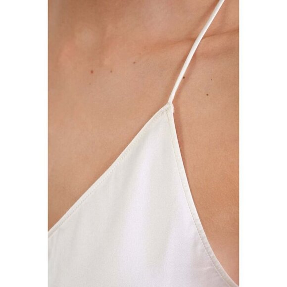NILI LOTAN Desiree Cami Top in Ivory Small New Womens Sleeveless Tank - Picture 12 of 14